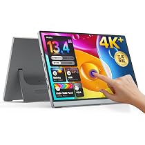 Amazon.co.jp: Miuniu モバイルモニター タッチパネル 4K 13.4インチ